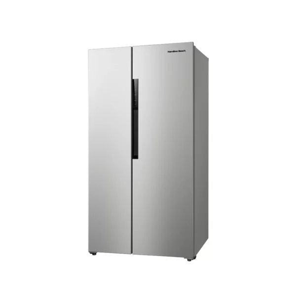 Hamilton Beach 15.6 cu. Ft. Side by side Stainless Refrigerator, Freestanding Installation, HZ8551 - Image 4