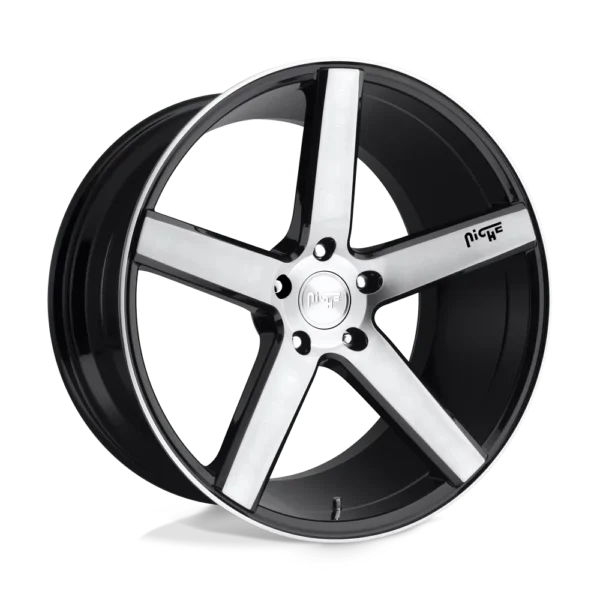 Niche Milan 22X9 Gloss Black Brushed Wheel - Image 3