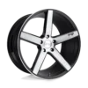 Niche Milan 22X9 Gloss Black Brushed Wheel