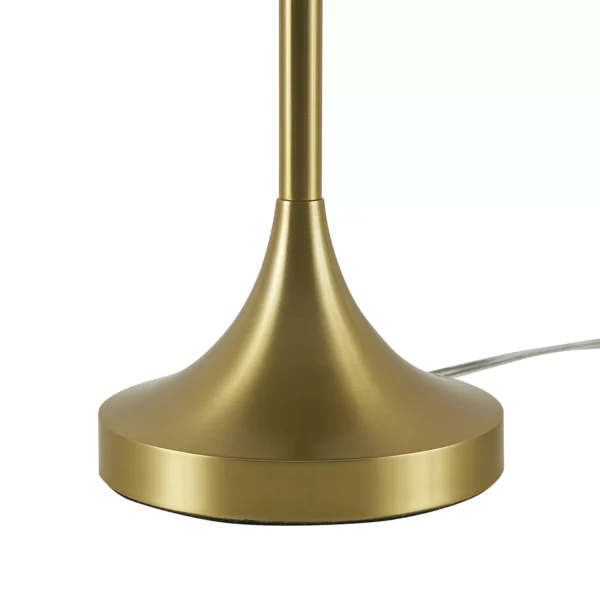 Better Homes & Gardens 18" Modern Dome Touch On/Off Table Lamp, Brass - Image 4