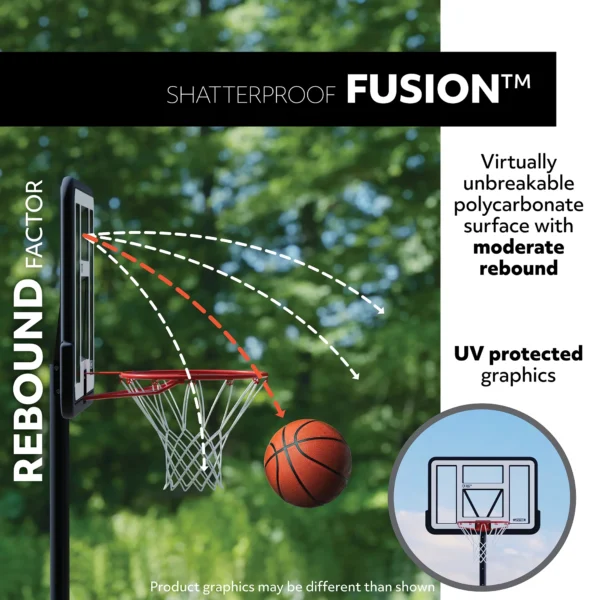 Lifetime Adjustable Portable Basketball Hoop, 46 inch Polycarbonate (90584) - Image 4