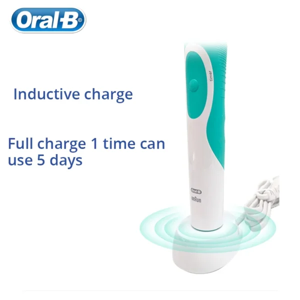 Oral B Electric Toothbrush Adult Rotation Clean Teeth Charging Tooth Brush 3D Whiten Teeth Oral Care Brush With Gift Brush Heads - Image 4