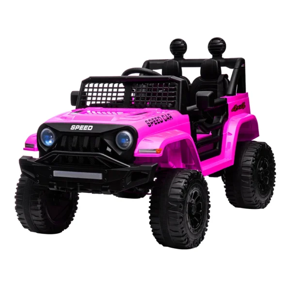 12V Battery Powered Ride On Car Kids Electric Car Truck Car 3 Speeds Adjustable Equipped with Music,Parent Remote Control