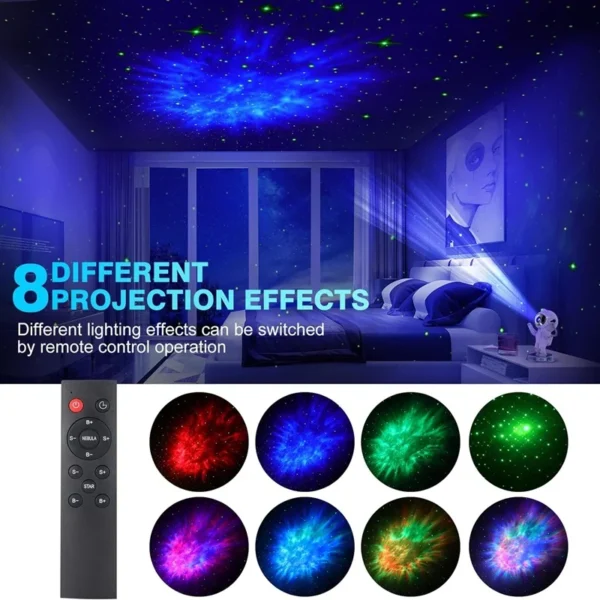 2023 Galaxy Star Projector Starry Sky Night Light Astronaut Lamp Home Room Decor Decoration Bedroom Decorative Luminaires Gift - Image 5