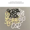 3D Numeral Plate Self-adhesive Plastic Plaque Sign Gate Digits Number Tag Hotel Door Drawer Number Label 0 To 9 Home Decor Label - Image 6