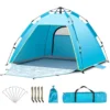 Lightweight Portable Outdoor Beach Tent Pop Up Beach Tent,Extra Large Sun Shelter Tent with Double Door, for Fishing, Picnic