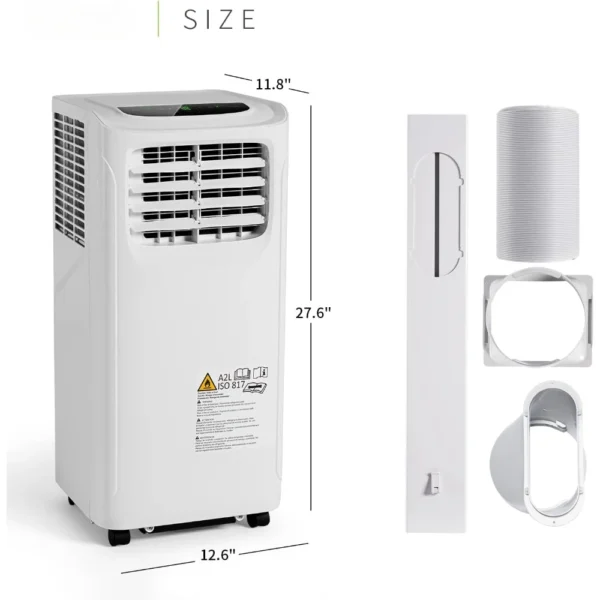 9700BTU Portable Air Conditioner Cools up to 300 Sq.ft, 4-IN-1 Portable AC Unit with Cooling, Dehumidifier, Fan, 24H Timer - Image 2