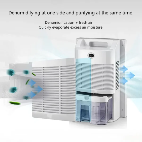 Dehumidifier Moisture Absorber Household Mute Bedroom Basement Remote Control Timing External Water Pipe - Image 4