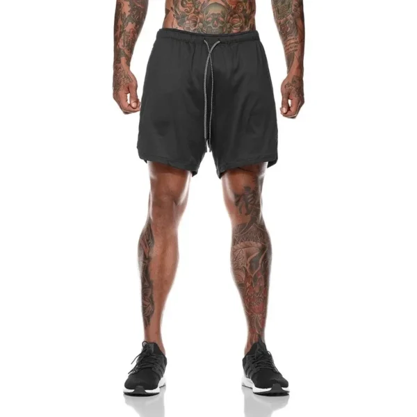 2022 Sport Shorts Men Sportswear Double-deck Running Shorts 2 In 1 Beach Bottoms Summer Gym Fitness Training Jogging Short Pants - Image 5