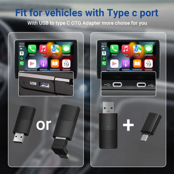 Ottomotion MINI Wireless Apple CarPlay Adapter USB Stick Car Accessories for Hyundai VW Mazda Toyota Kia Ford Chery for iPhone - Image 5