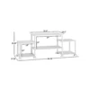 No Tools Assembly TV Stand for TVs up to 40", tv stand living room furniture, tv cabinet,17.52 x 63.78 x 22.83 Inches - Image 4