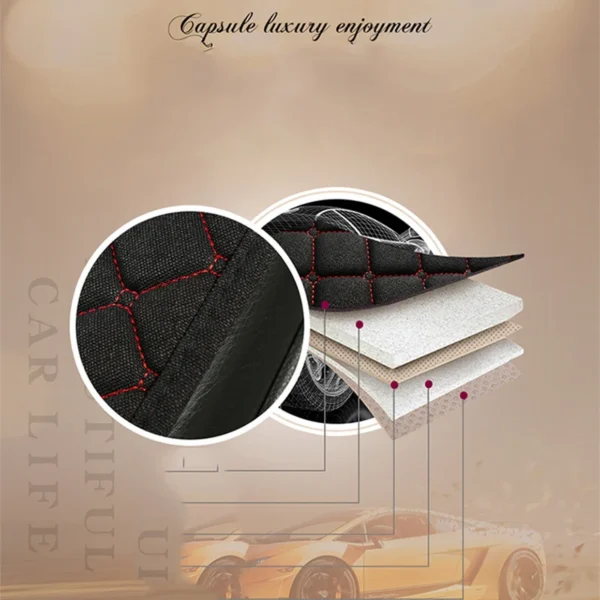 Universal Flax Car Seat Cushion Automobiles Accessories Auto Styling Fits 99% Of Cars - Image 4