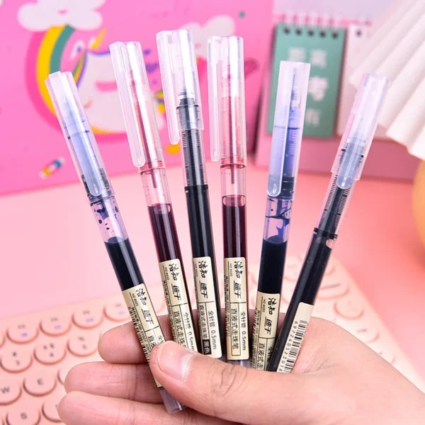 5/10 Pcs Exam Signature Ballpoint Pen 0.5mm Black Blue Ink High Capacity Gel Pens For Writing School Office Stationery Supplies - Image 2