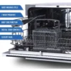 Portable Countertop Dishwasher,7-Program System for Home, RV and Apartment, Wash Dishes, Glass and Baby Products,Hookup Required - Image 2