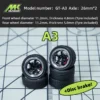 Microkiom 11.2mm 1/64 Car Model GT Series Modified wheel belt Metal shaft injection wheel Disc brake (larger size) - Image 5