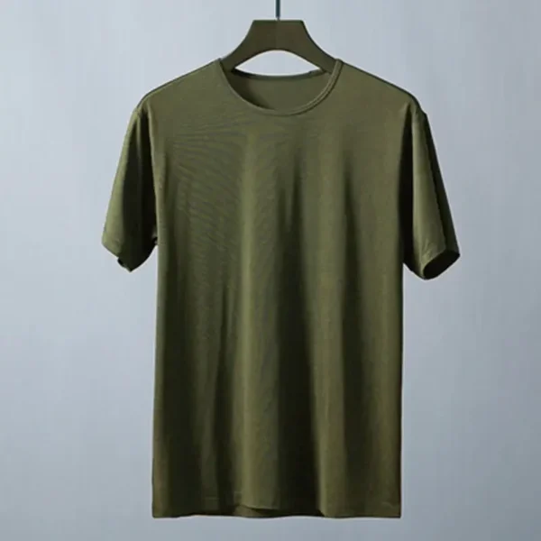 Tops Plain Men's T-shirt Smooth Oversized Male Tees Shirts O Neck Ordinary No Logo New in Cheap Clothes and Free Shipping Basic