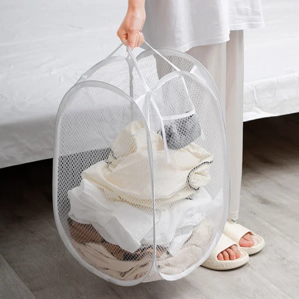 Laundry Basket Cotton Linen Foldable Laundry Hamper Waterproof Organizer Bucket Clothes Toys Large Capacity Home Storage Basket - Image 3