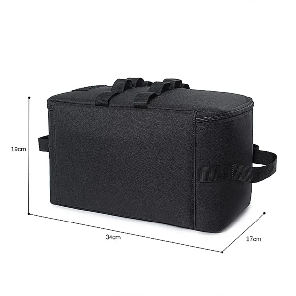 PACOONE Outdoor Camping Gas Tank Storage Bag Large Capacity Ground Nail Tool Bag Gas Canister Picnic Cookware Utensils Kit Bag - Image 4