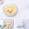 Kitchen Tool Mincer Slicer Shredder Garlic Onion Slicer Cutter Manual Rope Food Processor Hand Chopper - Image 2