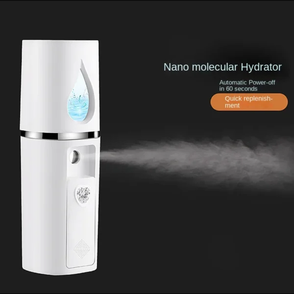 Mini Nano Mist Sprayer Cooler Facial Steamer Humidifier USB Rechargeable Face Moisturizing Nebulizer Beauty Skin Care - Image 2