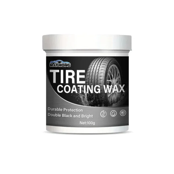 100g Wheel Tire Cleaner Glazing Wheel Wax Car Tire Retreading Waterproof Solid Shine Cleaning Coating Cream Tire Effect N0z9 - Image 4