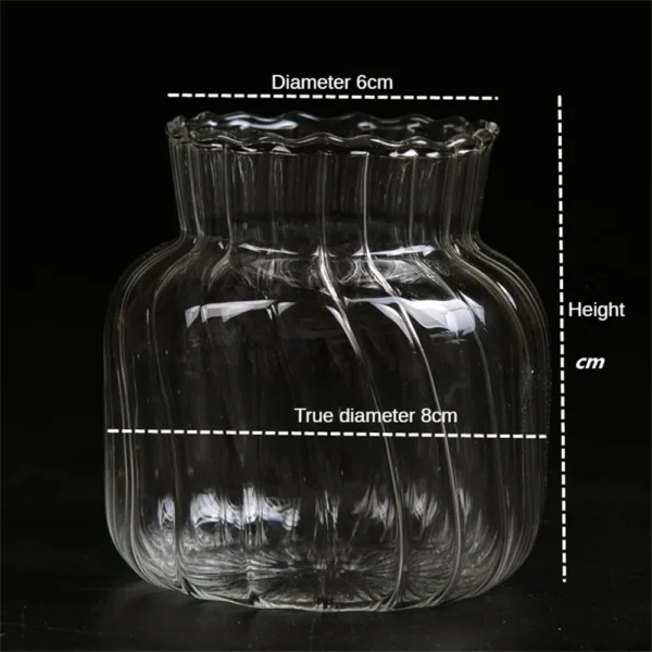 Nordic Glass Vase Home Decoration Accessories Ins Transparent Plant Hydroponic Bottle Living Room Wedding Table Decor Vases - Image 5