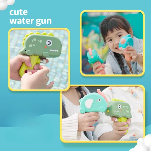 1pc Super Soaker Water Gun Toy for Kids, Cute Cartoon Animal Shape Water Blaster for Summer Beach Games - Image 3