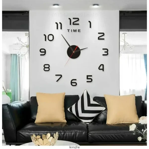 2023 Modern Design Large Wall Clock 3D DIY Quartz Clocks Fashion Watches Acrylic Mirror Stickers Living Room Home Decor Horloge - Image 6