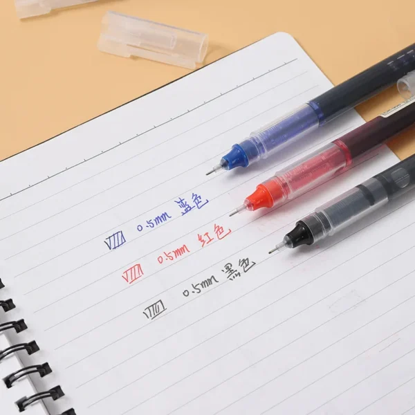 Gel Pen Business Office Students School Office Stationery Fine Nib Gel Pen Big Ink Capacity Ballpoint Black Blue Red Pen - Image 5