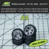 Microkiom 11.2mm 1/64 Car Model GT Series Modified wheel belt Metal shaft injection wheel Disc brake (larger size) - Image 6