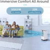 Portable Air Conditioners, 3-IN-1 Evaporative Swamp Cooler, 4 Modes & 3 Speeds, 12H Timer, Child Lock,Smart Remote&Touch Control - Image 2