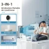 Portable Air Conditioners, 3-IN-1 Evaporative Swamp Cooler, 4 Modes & 3 Speeds, 12H Timer, Child Lock,Smart Remote&Touch Control - Image 3