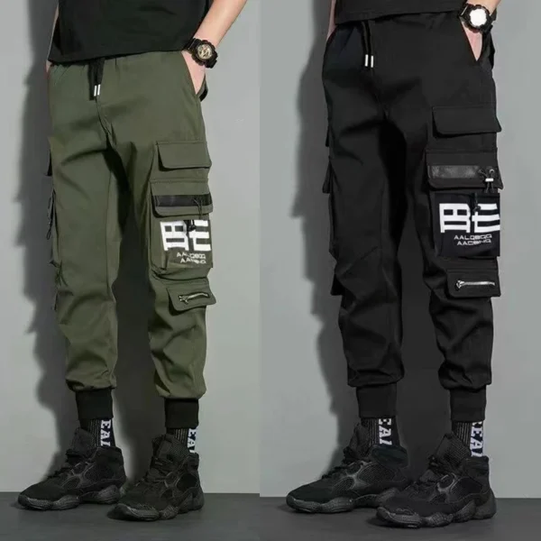 Multi Pocket Drawstring Cargo Pants, Men's Casual Cargo Pants For Summer Autumn Outdoor