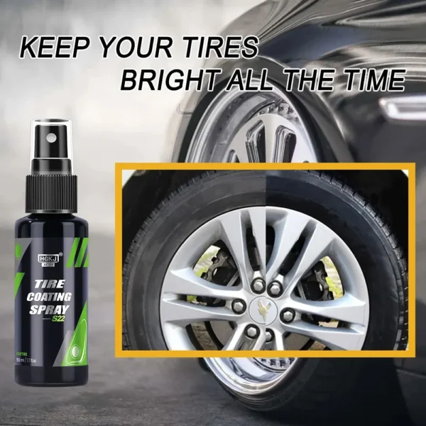 HGKJ S22 Black Car Tire Blackening Ceramic Coating Spray Liquid Refurbishing Agent Auto Washing Accessories Spraying Wax Clean - Image 2