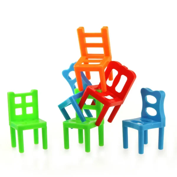 18Pcs/Set Mini Balance Chairs Game Stacking Blocks Assembly Family Game Balancing Training Interactive Educational Toy for Kids - Image 5