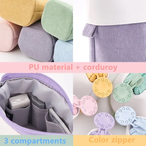 Creative Retractable pencil case school stationery Storage bag Kawaii Solid color Pen case cute pen holder gifts for kid pen bag - Image 6