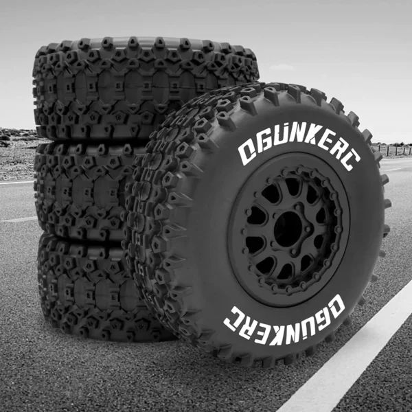 4PCS RC Tires for 1/10 Short Course Truck Tires for Traxxas Slash 4x4 2WD HSP Tamiya HPI Kyosho Redcat AXIAL RC4WD Model Car - Image 5