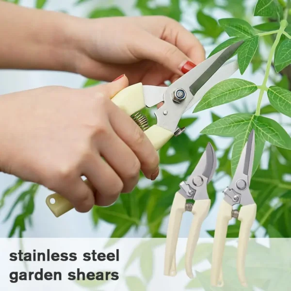 Steel Premium Hand Pruner Gardening Shear Garden Clippers With Ergonomic Garden Secateur Accessories Parts Handles Tool U1D1 - Image 3