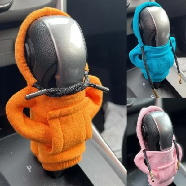 Auto Gear Shift Hoodie Cover Shift Cover Gear Handle Decoration Fits Manual Automatic Universal Car Shift Lever Interior Decor - Image 2