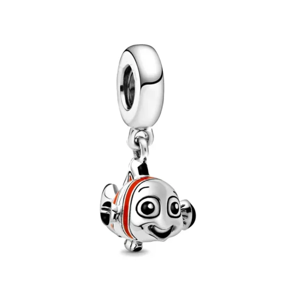 New 925 Silver Mouse Cartoon Apple Clip Princess Pendants Charms Beads Fit Original Pandora Bracelet DIY Jewelry For Women 2023 - Image 5