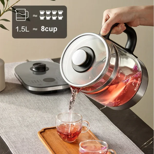 SUPOR Health Pot 1.5L Household Electric Kettle Multifunctional Glass Electric Cooking Pot High Quality Home Kitchen Appliances - Image 3