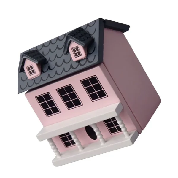 Villa Small House Portable Dollhouse Toy Model Miniature Kits Tiny Wooden Ornament Christmas - Image 6