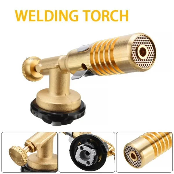 Portable High Temperature Carbutane Gas Refrigerator Oxygen-free Welding Torch Soldering Heat Gun for Welding Equipment Flame