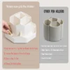360°Rotatable Pen Holder Large Capacity Desk Pencil Storage Box 9-Grid Stationery Organizer School Office Pen Stand - Image 5