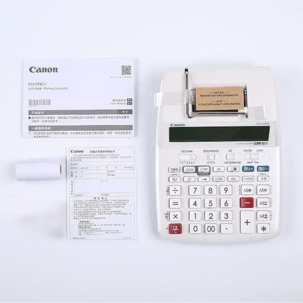 Canon P23-Dhv G Print Calculator Paper Output Calculator Bank Accounting Financial Printing Computer Leather Line Coding Machine - Image 4