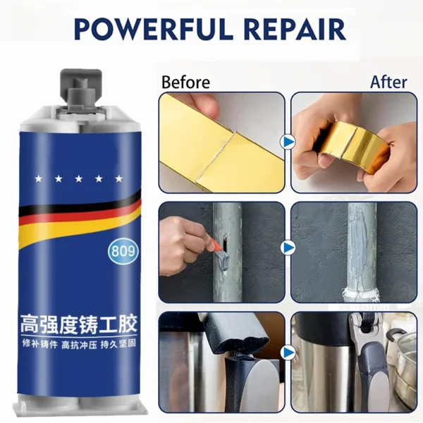 Metal Repair Adhesive High Strength Cold Welding Glue Welding Equipment Industrial Metal Repair Glue Magic Plastic Repair Agent - Image 3