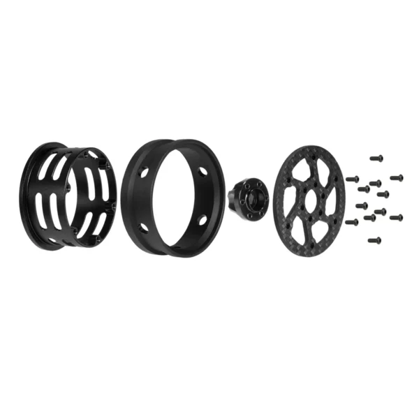 4Pcs 1.9 Inch Carbon Fiber Wheels Rim for 1/10 RC Car Crawler Capra SCX10 RR10 TF2 Element Enduro Gmade R1 Cheater Rigs 1.9S DIY - Image 4