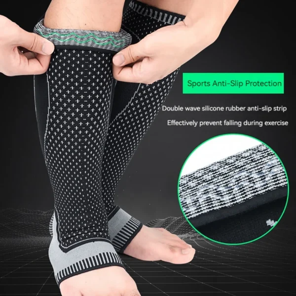 1 Pcs Sports Leg Pad Safety Running Cycling Compression Sleeves Calf Leg Shin Splints Breathable Leg Warmers Sports Protection - Image 3