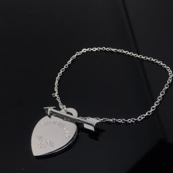 Hot Selling High Quality Silver Jewelry Fashion Exquisite Lovestruck Heart Charm Bracelet Women Jewelry Gift - Image 3