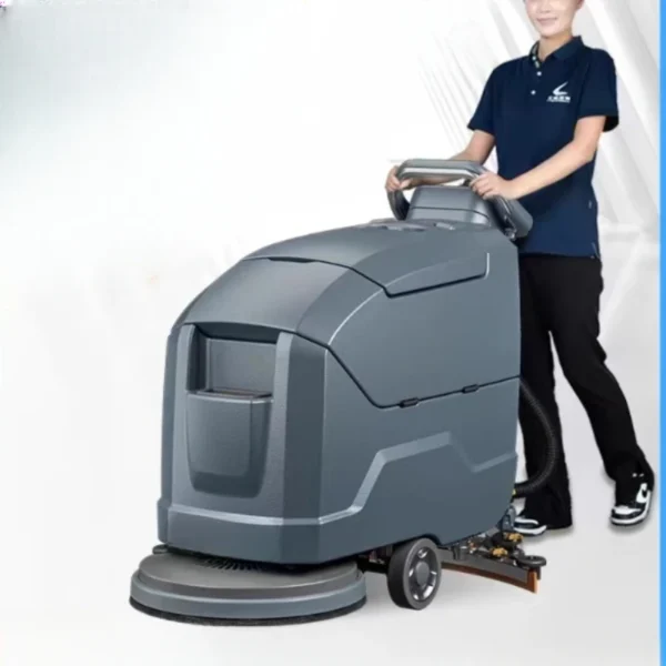 industrial and commercial floor scrubber, fully automatic shopping mall washing, towing and suction integrated machine